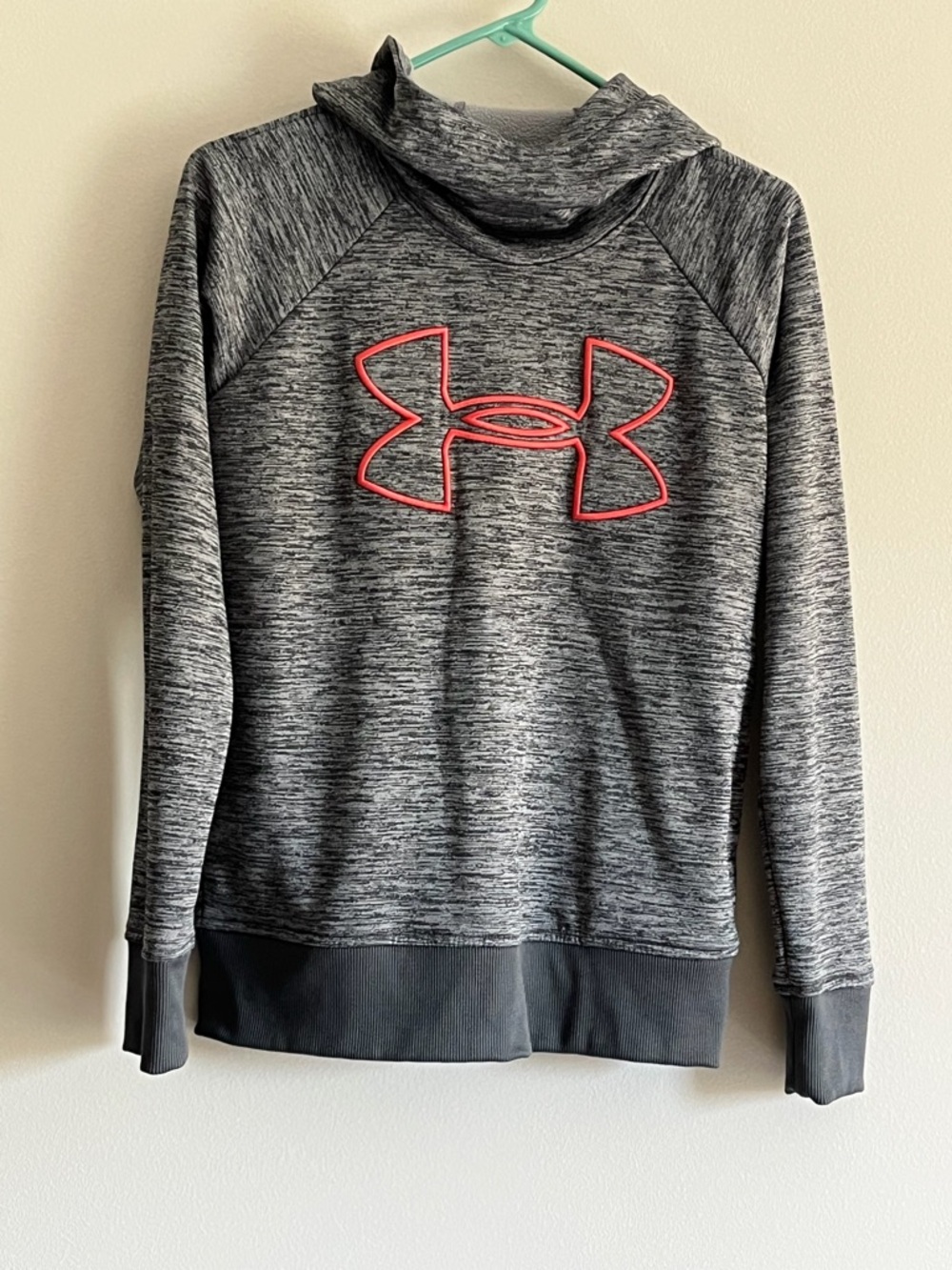 Under Armour Gray Heather Pullover with White Logo